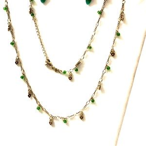 Sterling silver earrings and necklace